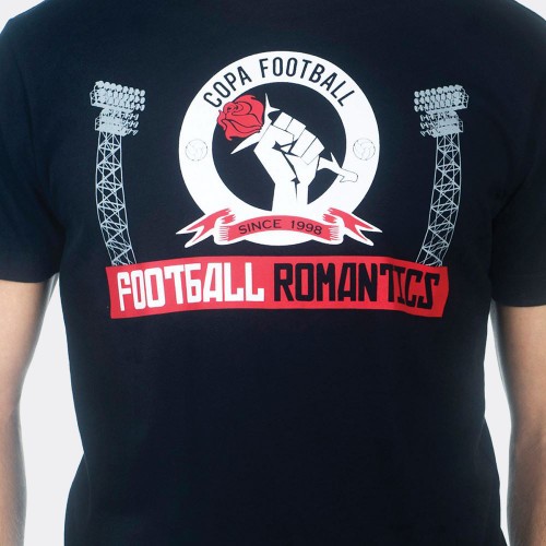 Футболка с принтом Football Romantics черная