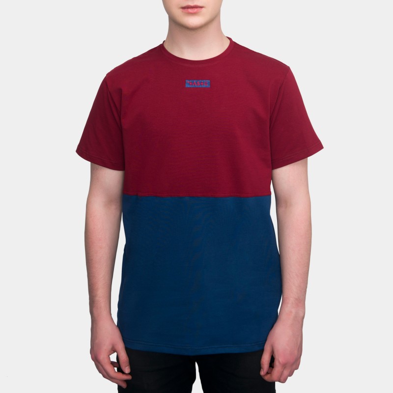 Футболка Two-color block - Red / Blue