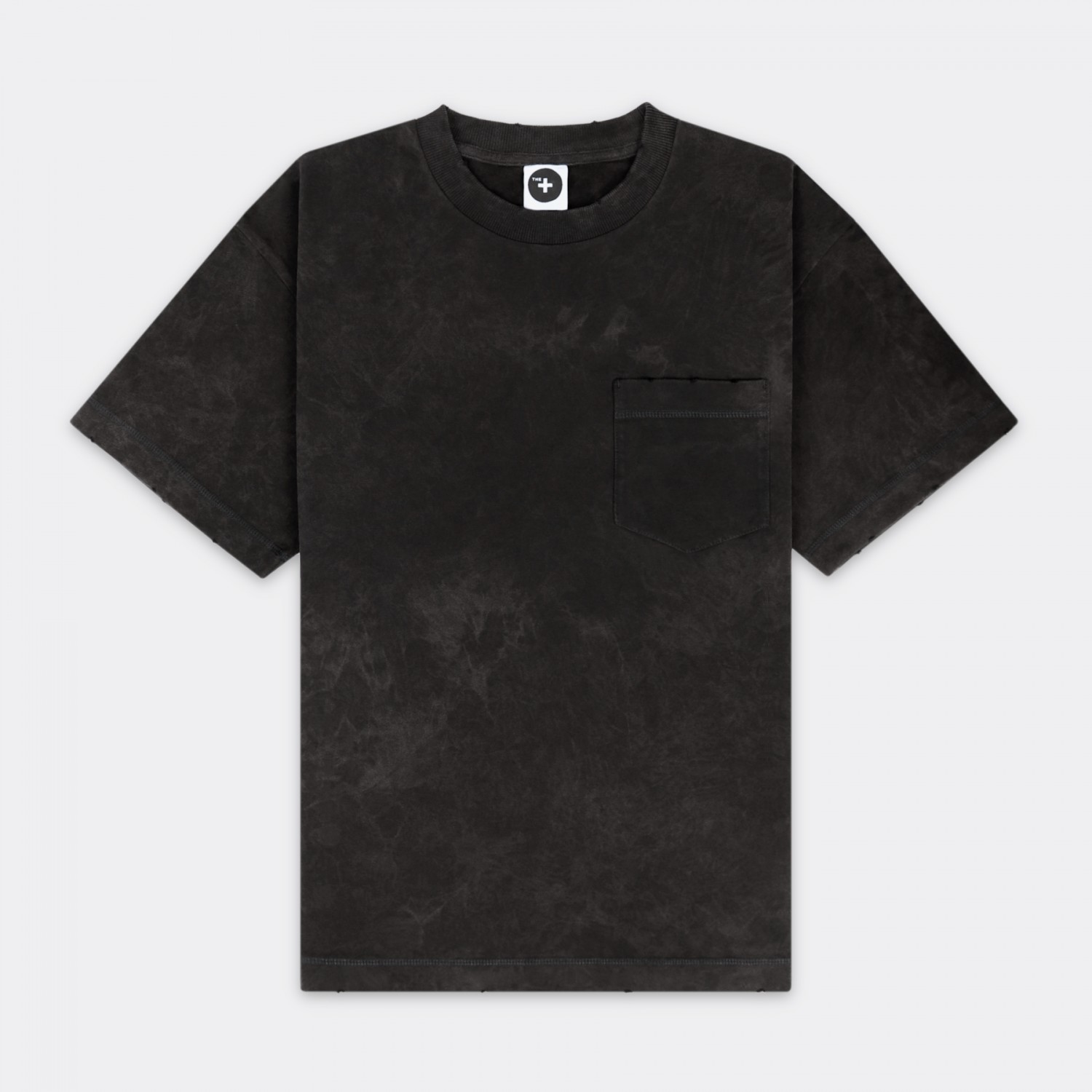Replica Faded vintage| Черно-серая футболка с винтажными потертостями и тай  дай окрашиванием | THE TASTE