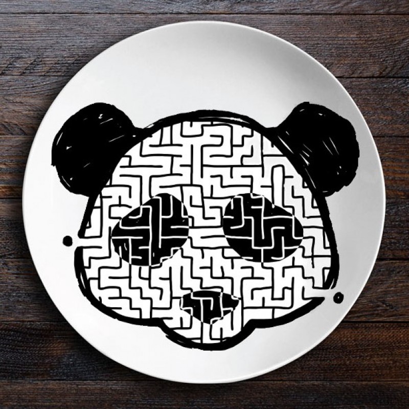 Набор тарелок ZooLab с рисунком (Сова|Панда)