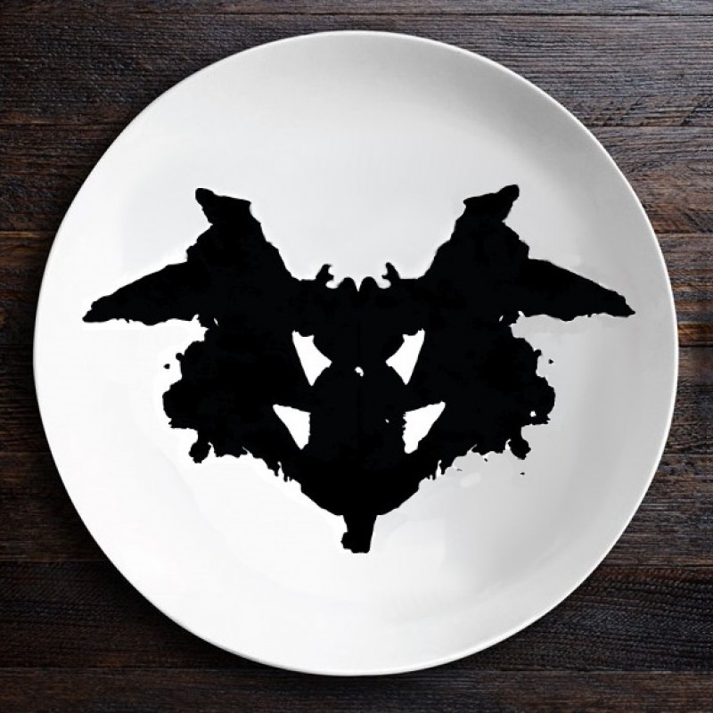 Набор тарелок с пятнами Роршаха (Ниндзя|Бабочка)