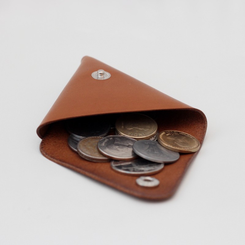 Кожаный кошелек / монетница Dalet (медовая)